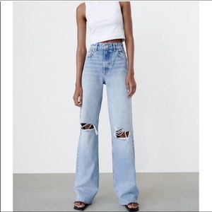 zara wide leg jeans